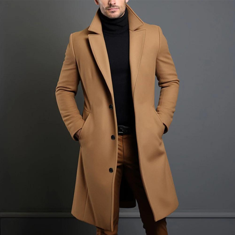 - Men’s Classic Winter Long Overcoat