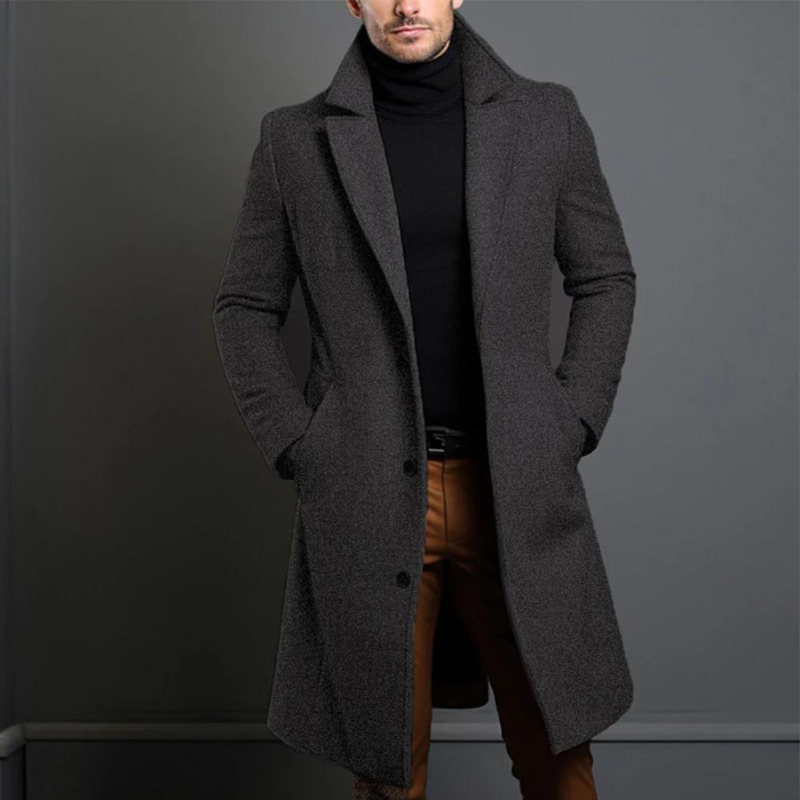 - Men’s Classic Winter Long Overcoat