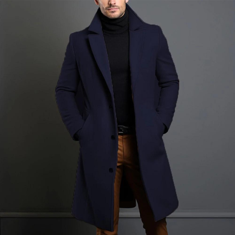 - Men’s Classic Winter Long Overcoat