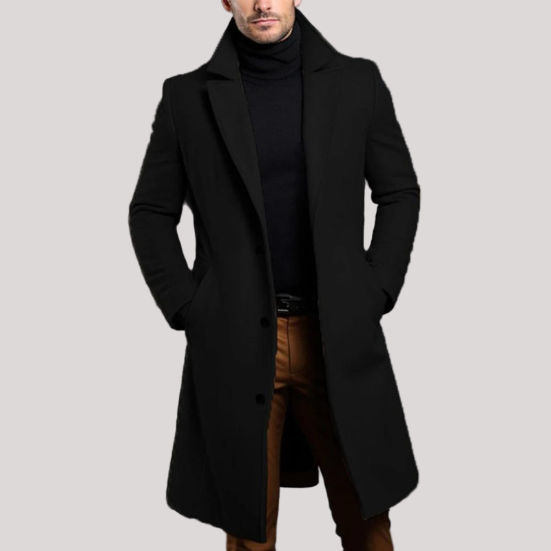 - Men’s Classic Winter Long Overcoat