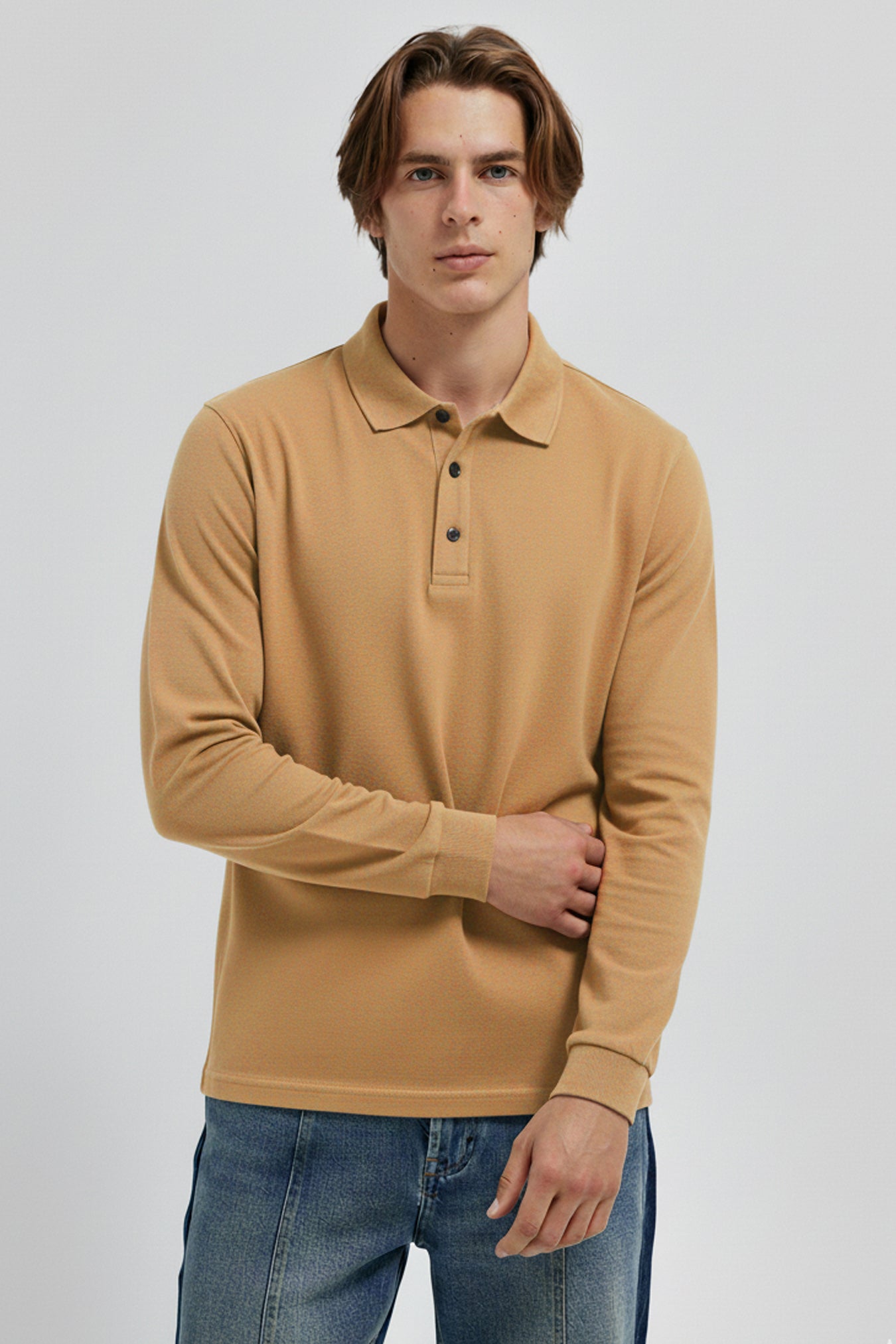 - Men’s Polo Shirt Long Sleeve