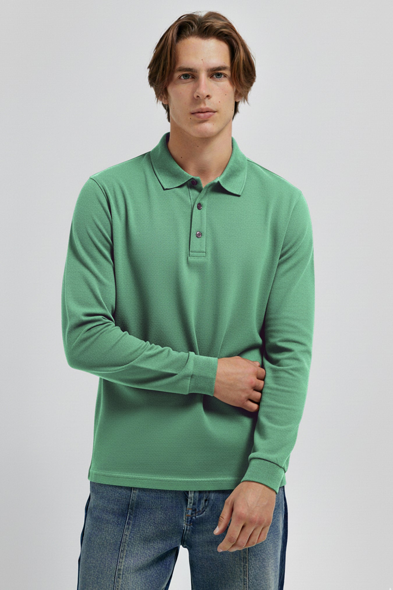- Men’s Polo Shirt Long Sleeve