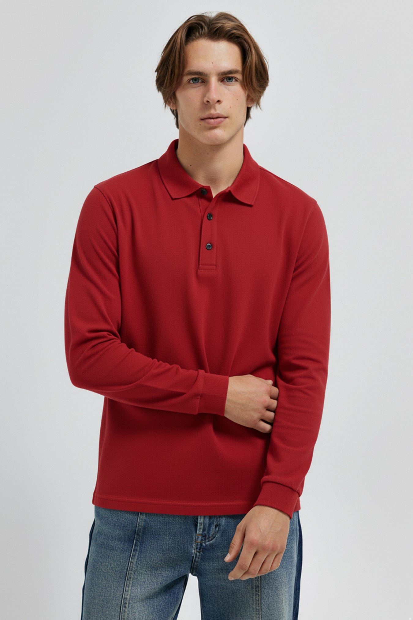 - Men’s Polo Shirt Long Sleeve