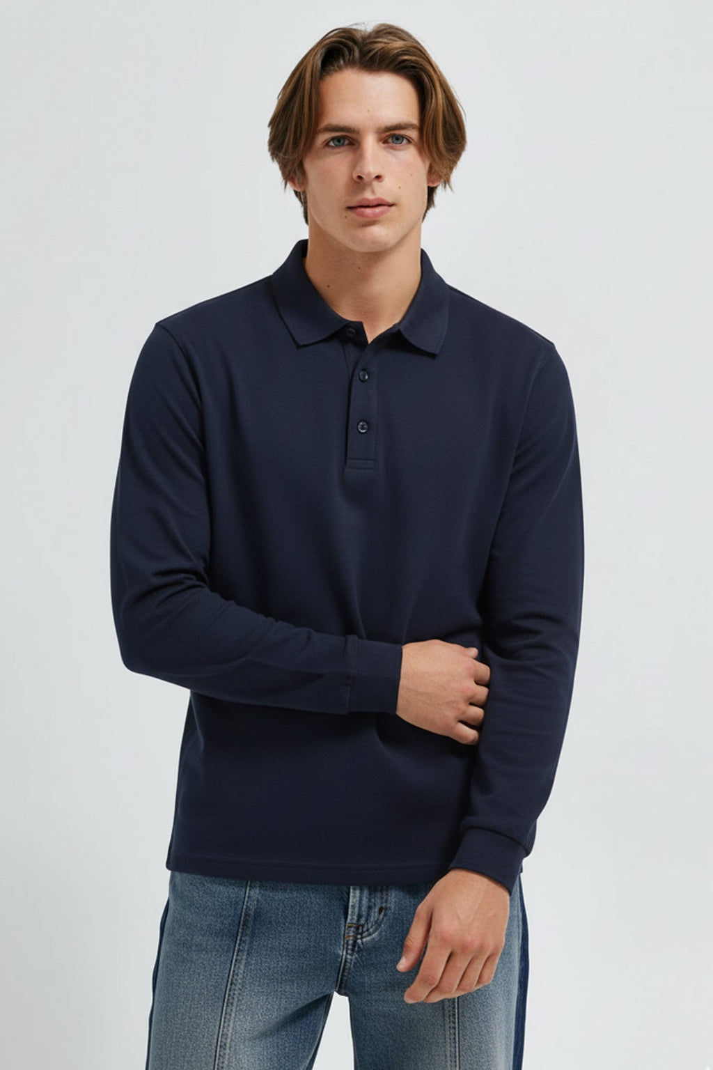 - Men’s Polo Shirt Long Sleeve