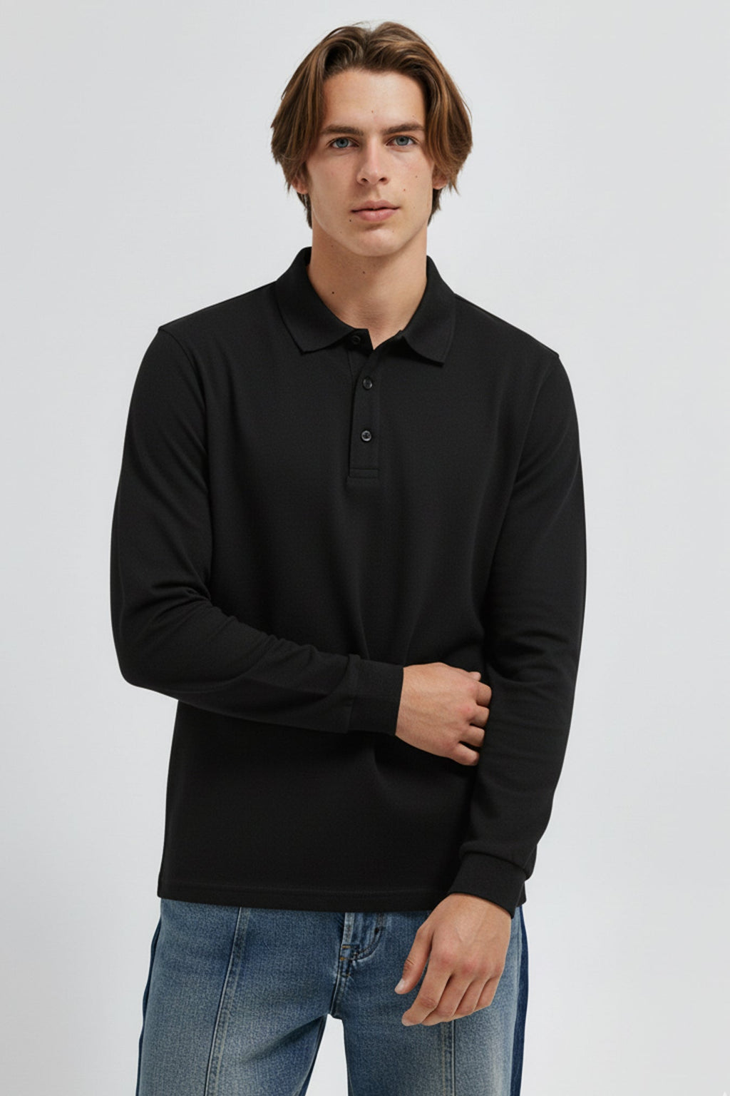 - Men’s Polo Shirt Long Sleeve