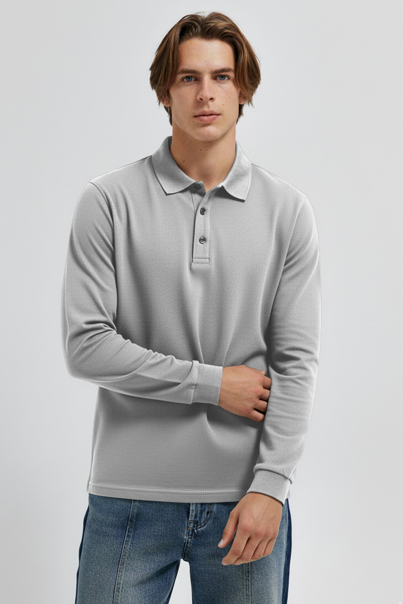 - Men’s Polo Shirt Long Sleeve