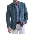 - Men’s Stand Collar Blazer Long Sleeve
