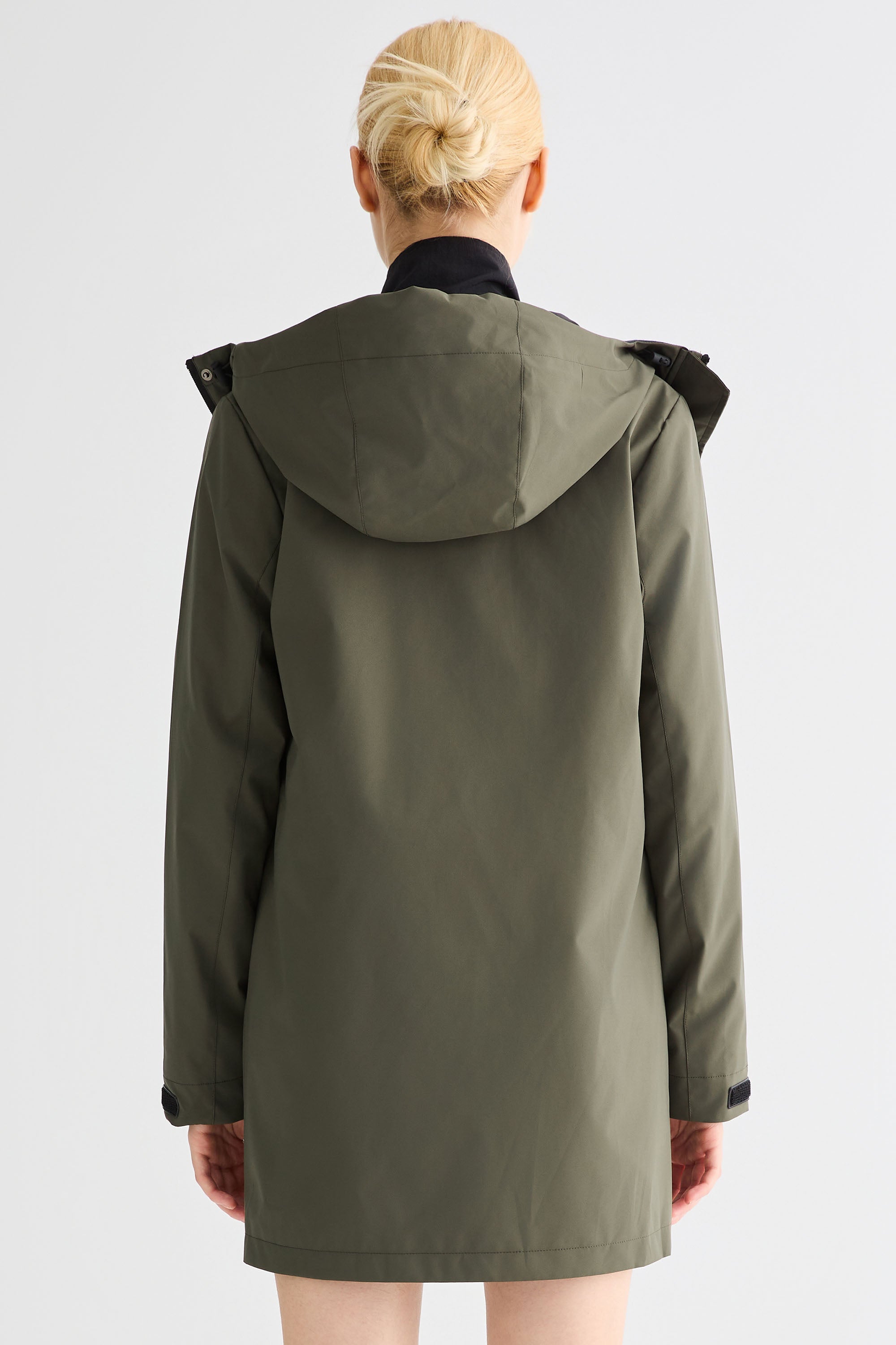 - Mid-Length Waterproof Trench Jacket