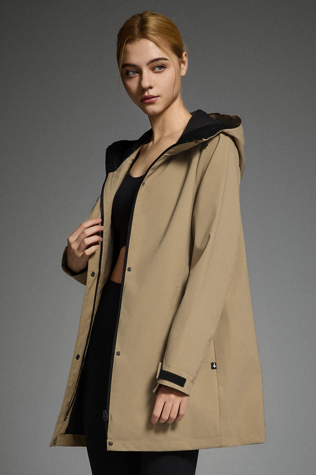 - Mid-Length Waterproof Trench Jacket