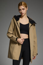 - Mid-Length Waterproof Trench Jacket