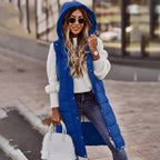 Longline Quilted Padded Vest
