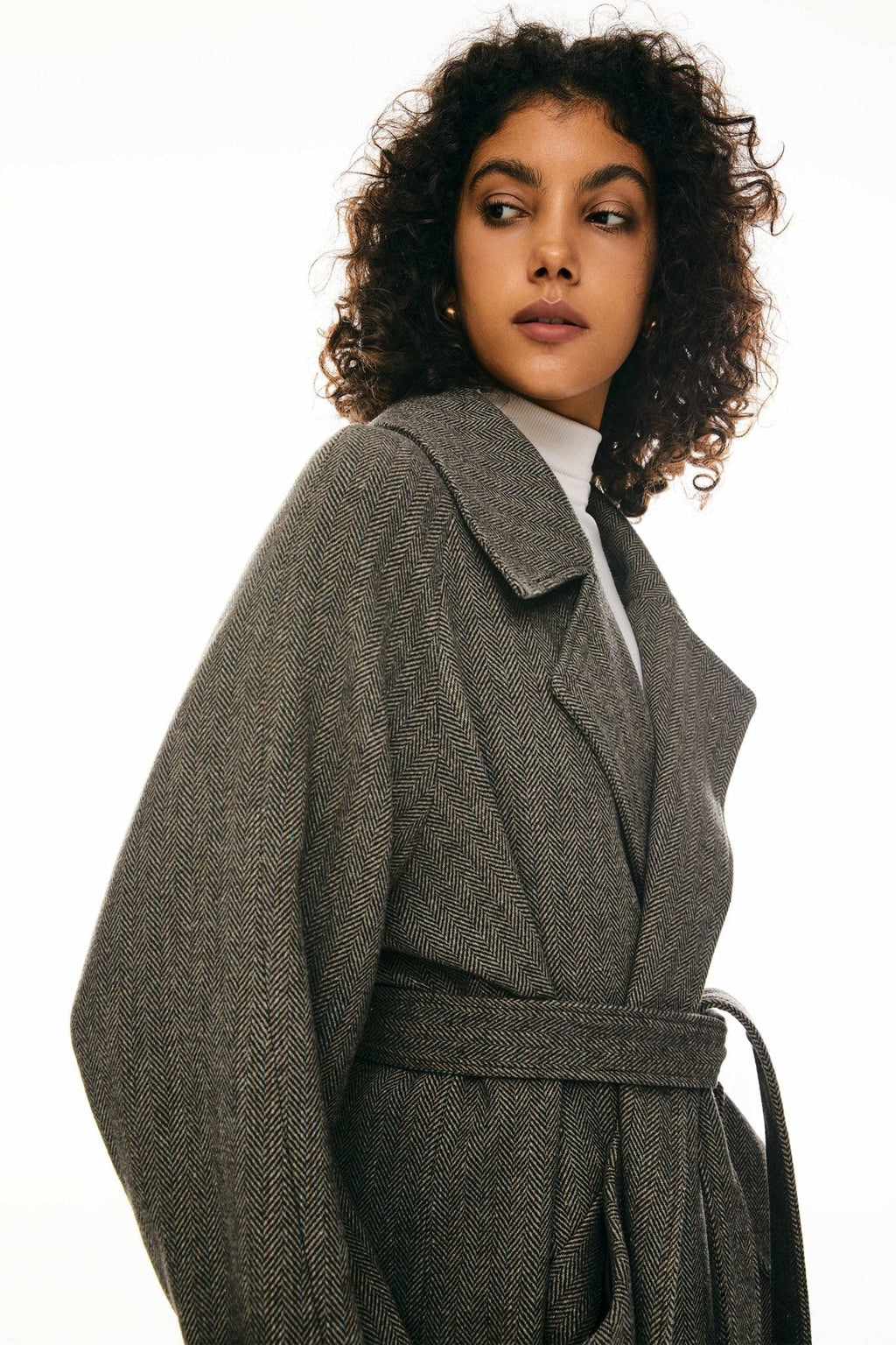 - Heritage Wool Drape Coat
