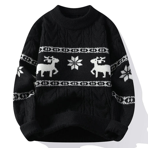 - Cozy Reindeer Knit Sweater