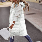 Longline Quilted Padded Vest