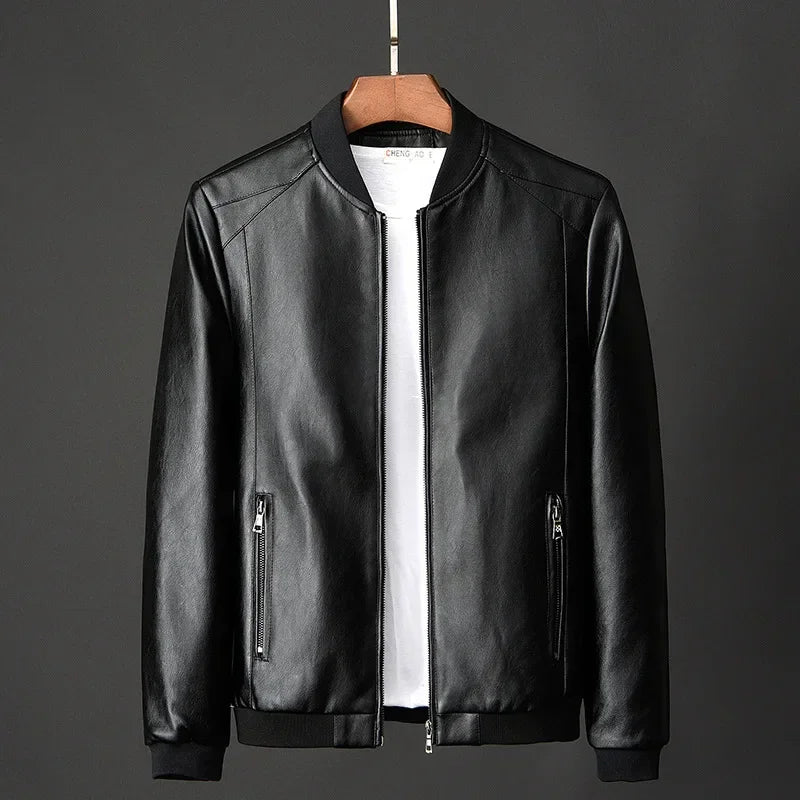 - The Belmont Luxe Leather Jacket