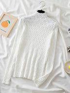 Winter Women’s Turtleneck Pullover – Slim Knit Sweater Jumper