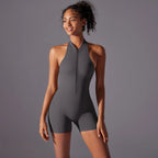- Premium Zip-Front Sculpting Active Bodysuit