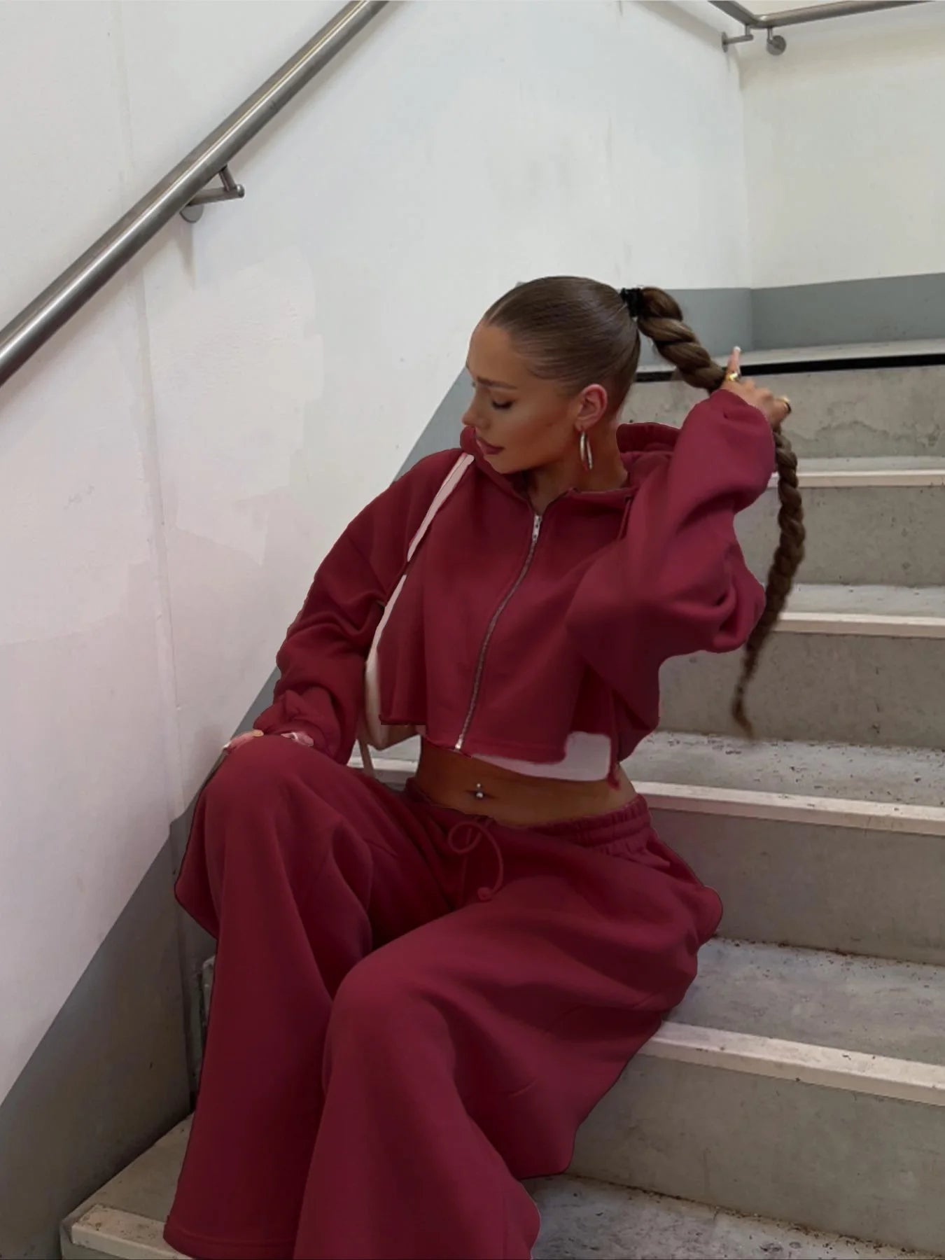 - Cropped Lounge Set