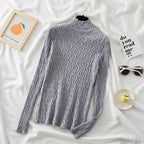 Winter Women’s Turtleneck Pullover – Slim Knit Sweater Jumper
