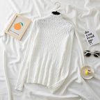 Winter Women’s Turtleneck Pullover – Slim Knit Sweater Jumper