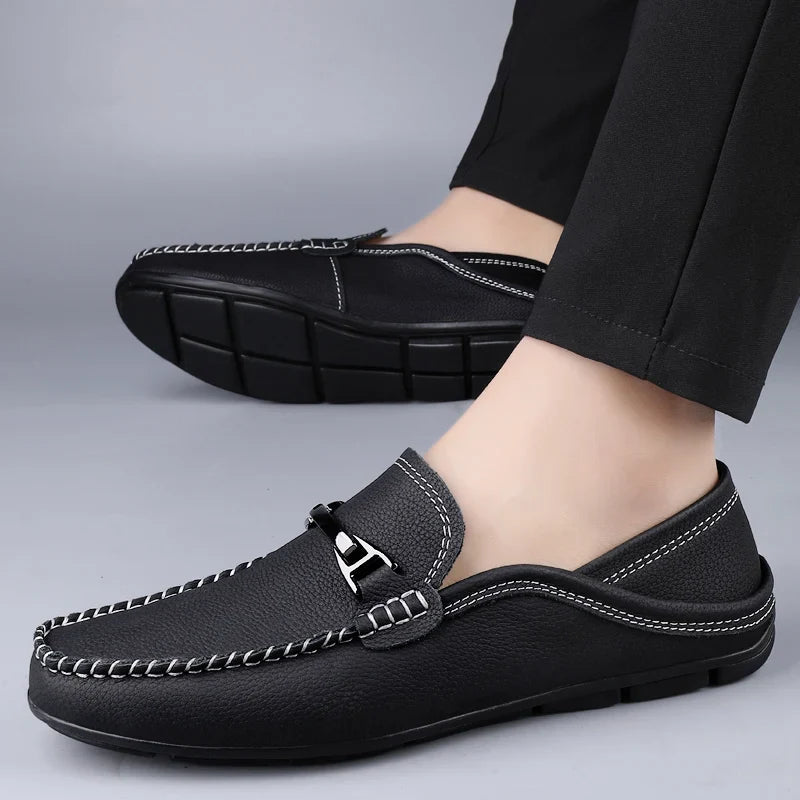 - Savoni Leather Loafers