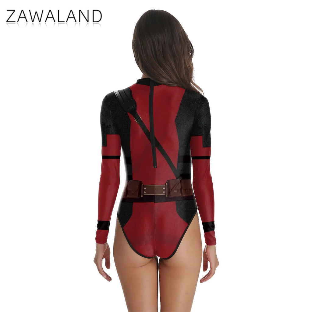 Deadpool & Wolverine Inspired Adult Cosplay Jumpsuit – Superhero Costume