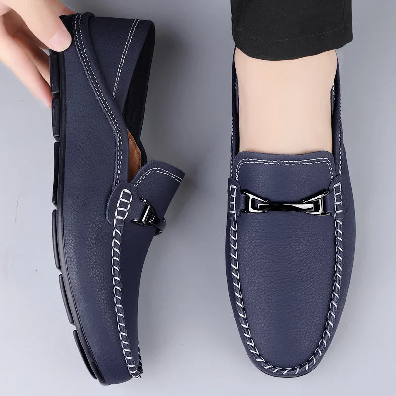 - Savoni Leather Loafers