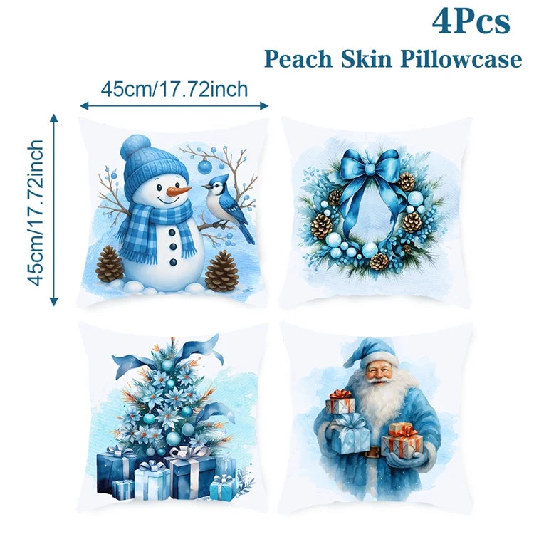Merry Christmas Cushion Cover Home Decorations