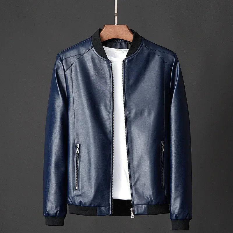 - The Belmont Luxe Leather Jacket
