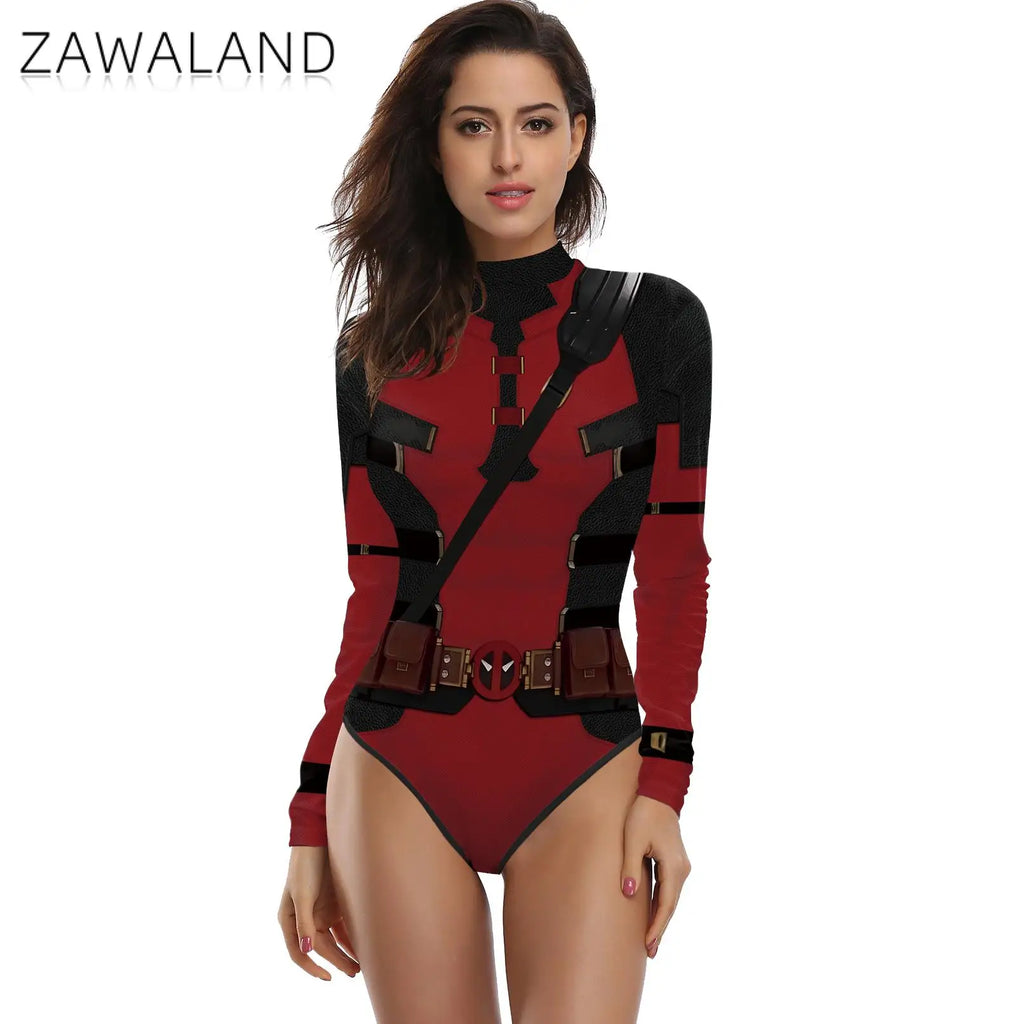 Deadpool & Wolverine Inspired Adult Cosplay Jumpsuit – Superhero Costume