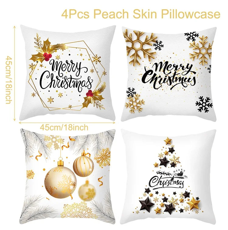 Merry Christmas Cushion Cover Home Decorations