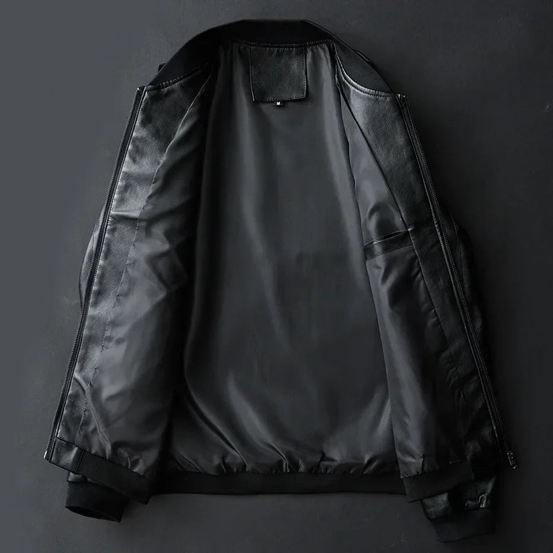 - The Belmont Luxe Leather Jacket