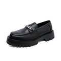 Men’s Platform Leather Loafers – Thick-Sole Slip-On Formal & Business Shoes