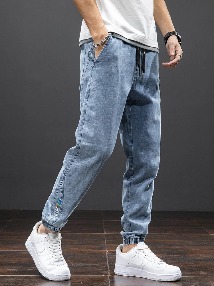 - Men’s Premium Cargo Denim Jogger Pants