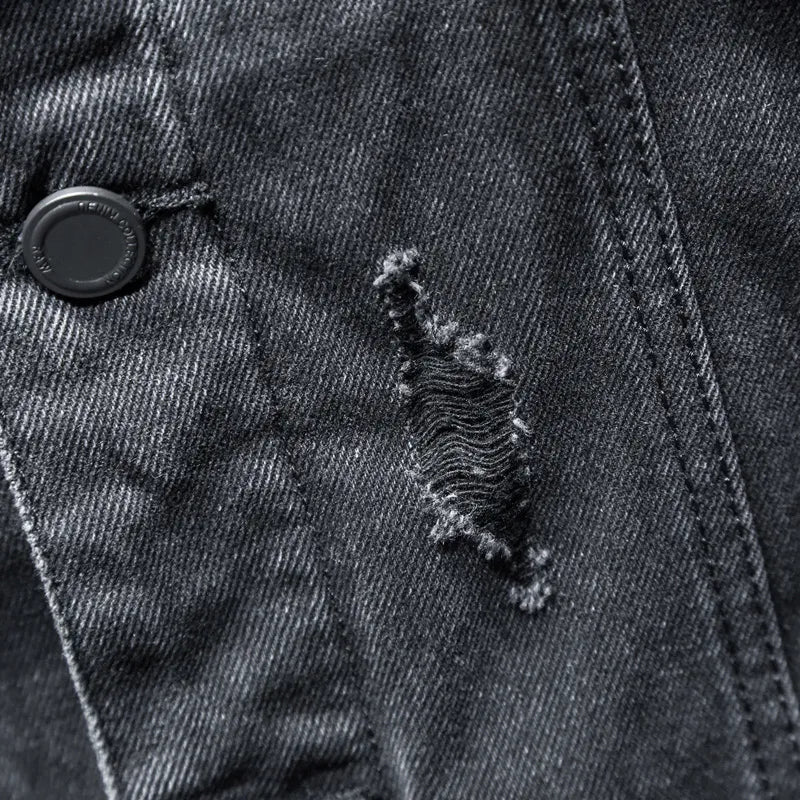 Hooded Denim Trucker Jacket