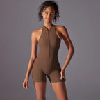 - Premium Zip-Front Sculpting Active Bodysuit