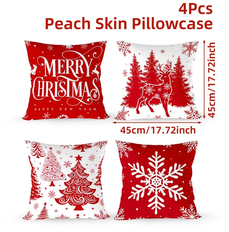 Merry Christmas Cushion Cover Home Decorations