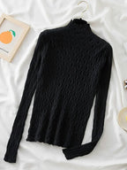 Winter Women’s Turtleneck Pullover – Slim Knit Sweater Jumper