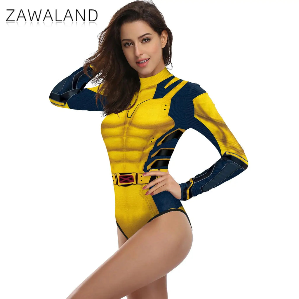 Deadpool & Wolverine Inspired Adult Cosplay Jumpsuit – Superhero Costume