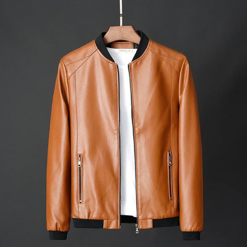 - The Belmont Luxe Leather Jacket