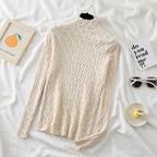 Winter Women’s Turtleneck Pullover – Slim Knit Sweater Jumper