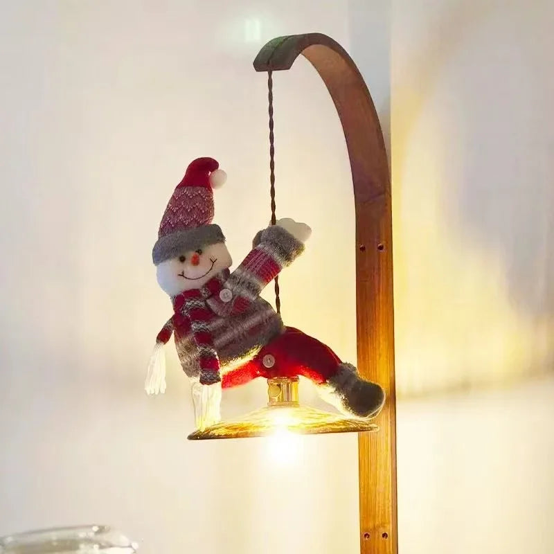 SAdorable Santa Claus Christmas Décor – Curtain Holders, Chandelier Pendants & Festive Gift for Home