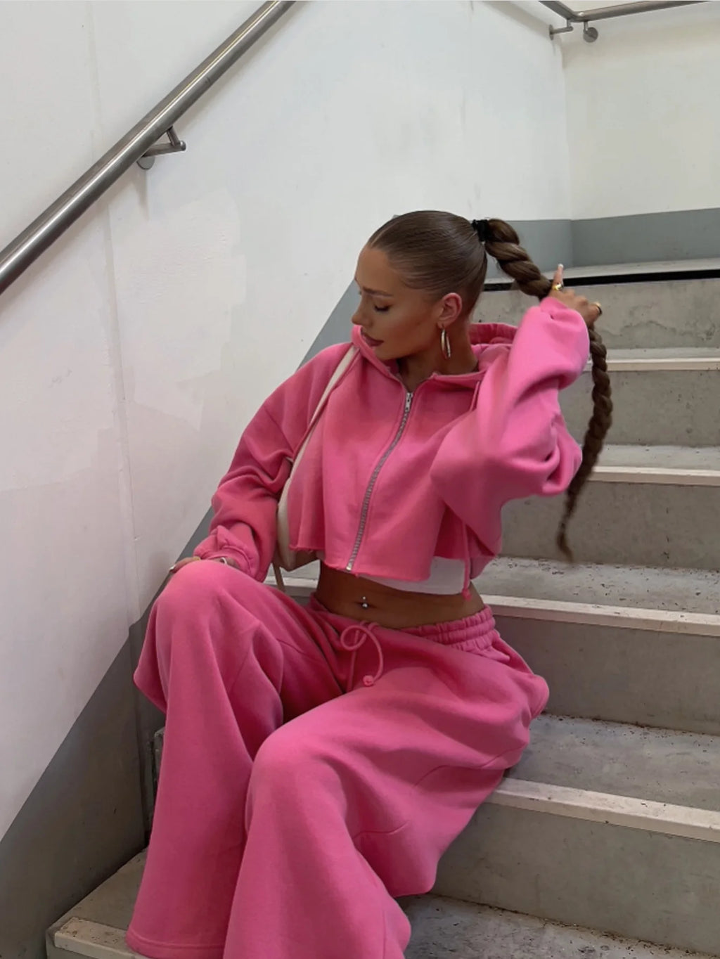 - Cropped Lounge Set