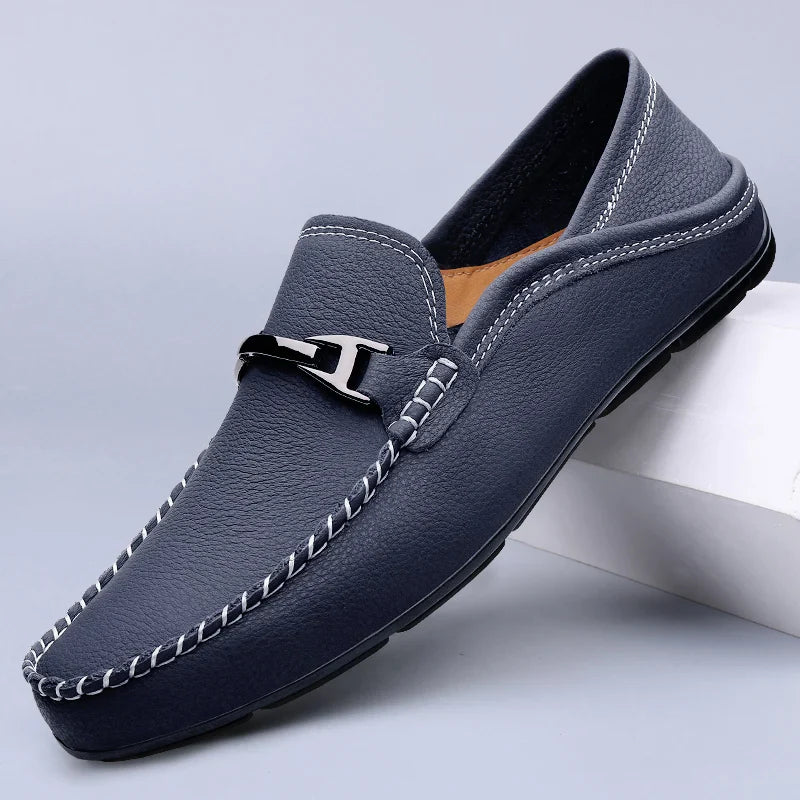 - Savoni Leather Loafers