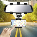 360° Car Phone Holder – Adjustable Rearview Mirror Mount Stand