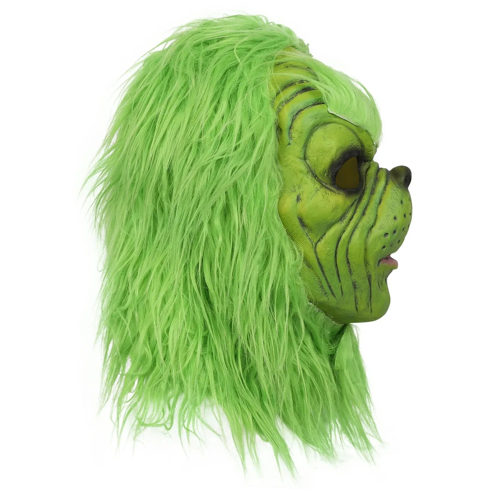 Grinch Masker 2025 Nieuwe Kerst Groenharige Monster Handschoenen Cos Kerstman Hoed De Grinch