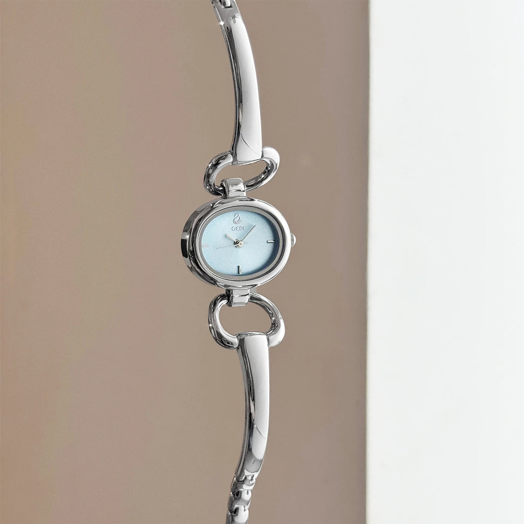 Luxury Vintage Women’s Skeleton Quartz Watch – Bracelet-Style Dress Wristwatch