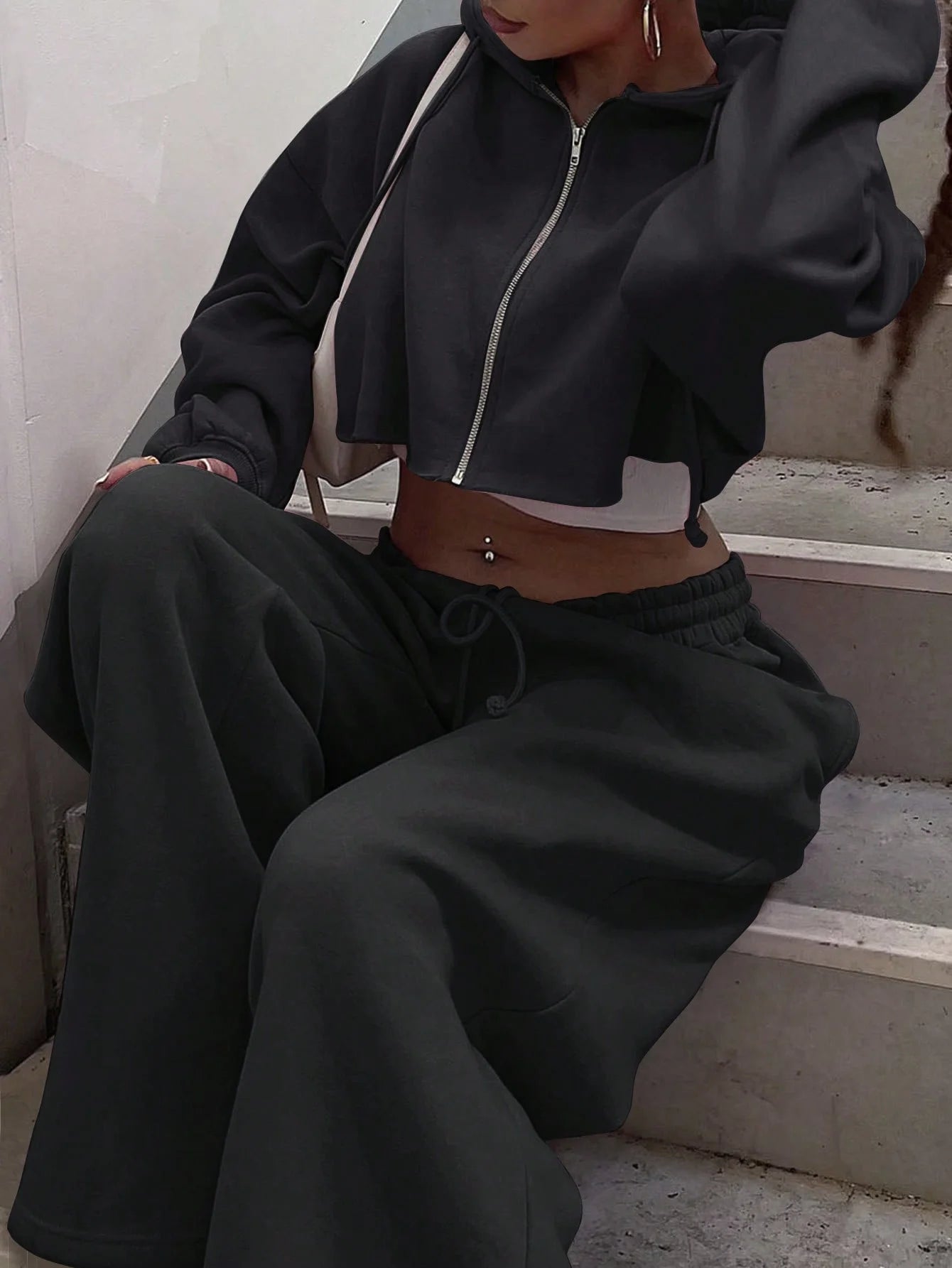 - Cropped Lounge Set