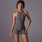 - Premium Zip-Front Sculpting Active Bodysuit
