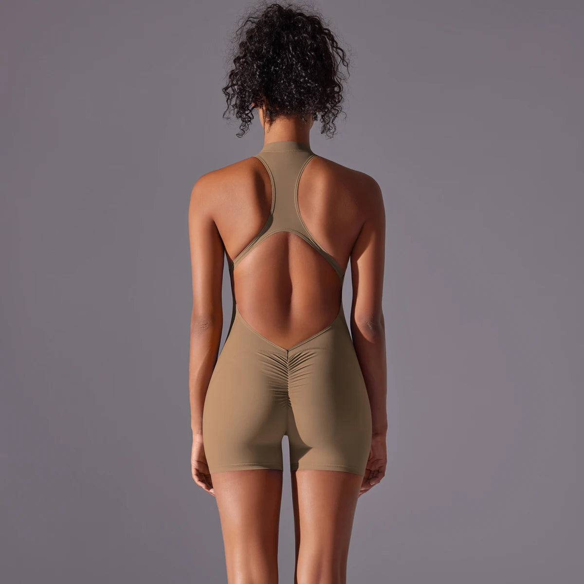 - Premium Zip-Front Sculpting Active Bodysuit